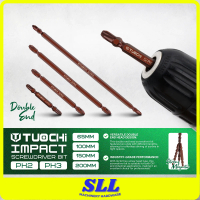 TUOCHI 1PCS Double Ended Impact Screwdriver Bit PH2 / PH3 Hex Shank Screw Opener Tools 65mm - 200mm