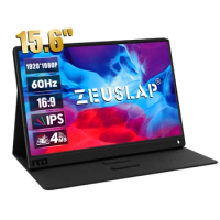 ZEUSLAP portable monitor 120hz 60hz 15.6 FHD IPS usb type c travel monitor for laptop,phone,xbox,switch and ps4