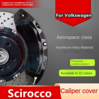 For Volkswagen VW Scirocco Car Brake Caliper Cover Front Rear 3D Aluminum Metal Kit Fit R 1.4TSI 2.0TSI GTS 2009 2010 2011 2013