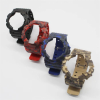 Camouflage Integrated set Bezel and Strap for Casio G-SHOCK GA100 GA110 GA120 GA14 Watchband Waterproof Watch Band