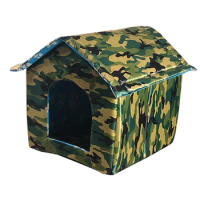 Waterproof Dog House Removable Cat Cage Foldable Dog Bed Outdoor Enclosed Warm Dog Kennel House for Dogs Cats Pet Supplies