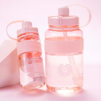 3L Water Bottle with Straw 2000ml Cute Portable Scale Bottle for Water Outdoor Travel Kettle for Adult Student Drink Jugs