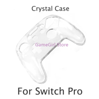 1pc Clear Crystal Housing Shell Cover Handle Protective Case For NS Nintendo Switch Pro Game Controller