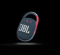JBL  Clip 4 防水掛勾藍牙喇叭 蓝珊瑚红色