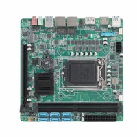 New 6SATA port NAS Motherboard With RTL8125B 2.5GbE and 2 M.2 NVME Slots Support 6/7/8/9th I3 I5 I7 CPU MINI ITX Mainboard