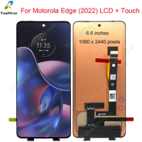 6.6" For Motorola Edge (2022) Display Touch Panel Screen Sensor Digiziter Assembly For Motorola Moto Edge 2022 LCD