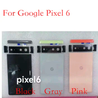 1PCS New For Google Pixel 6 Pixel 6Pro Back Battery Cover Door Rear Glass Battery Cover For Google Pixel 6 Pixel 6 Pro Housing