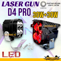 Vinyx Laser Gun D4 Pro Lampu LED Tembak Sorot Demon Devil Eye Motor Mobil 40Watt Lasergun D3 40W 40