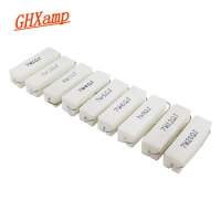 Ghxamp 7W Cement Resistor Speaker Crossover Ceramic Resistance Horizontal Lead 1Ohm 3Ohm 8Ohm 10Ohm For Audio Amplifier Parts