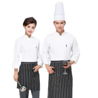 Professional Premium White Chef Coat for Men in Plus Sizes – Ideal Restaurant and Hotel Kitchen Uniform