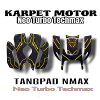 Satu Set Deckpad Nmax Turbo Techmax Tang Pad Nmax Turbo Bahan Karet Premium Variasi Motor Nmax Turbo