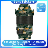 For Sigma ART 35mm F1.4 DG DN Decal Skin Vinyl Wrap Film Camera Lens Protective Sticker ART35 35 1.4 F/1.4 DGDN For Sony E Mount