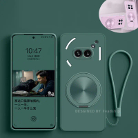 Phone Case For Nothing Phone 2A Plus 3A Pro Cover Silicone Soft Case Magnetic Holder Bracket with Sc
