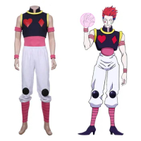 HUNTER X HUNTER Hisoka Cosplay Costume Clothes Vest+Pants Outfit Halloween Costumes