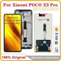 6.67" POCO X3 LCD Original For XIAOMI POCO X3 Pro M2007J20CG LCD Display Touch Screen Digitizer For POCO X3 NFC LCD Replacement
