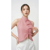 Atasan tanpa lengan Korea Style | Adelle Asymmetric Top - Lady Feng L