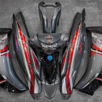 Tem Rời Sirius Y11ZR Xám Đỏ Đen - Chất Liệu Decal Lớp