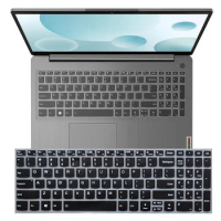 Silicone laptop Keyboard cover for Lenovo IdeaPad 3 15ITL6 15ALC6 15ABA7 15IAU7 15.6 inch Protector film Skin