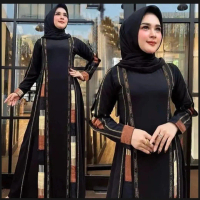 GAMIS ABAYA TURKEY WANITA DEWASA WARNA JERSY SUPER MIX CERUTY JUMBO SIZE M L XL XXL KEBAYA BAHAN BAB
