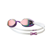 NIKE SWIM 成人專業型面鏡泳鏡-游泳 蛙鏡 抗UV 防霧 訓練 NESSA178-990 紫白