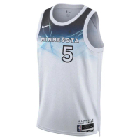【NIKE 耐吉】背心上衣 運動背心 明尼蘇達灰狼隊 Dri-FIT 男 MIN MNK DF SWGMN JSY CE 24 白色(FQ4350100)