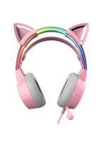 X15 Pro RGB 3.5 หูฟังเกมมิ่ง (สี Cat Ear Pink) รุ่น X15 Pro