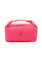 Hermès Pre-Loved Hermès Bride-a-Brac PM hibiscus Handbag canvas Pink purple Bordeaux orange silver h