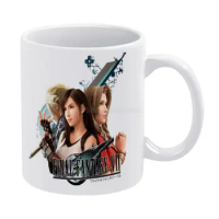 Final Fantasy VII Remake White Mug To Friends and Family Creative Gift 11 Oz Mug Coffee Ceramic Mug Cloud Strife Final Fantasy 7