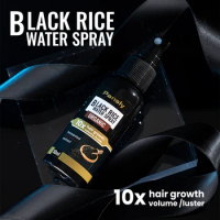 Black Rice Hair Serum Spray Moisturize Nourish Smooth Anti-hair Loss Hair Nutrient Solution Hair Oil Brighten Color Hair Growth
