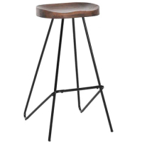 Xl Wrought Iron Bar Counter Chair Creative Bar Chair Solid Wood High Stool a High Stool Bar Stool