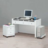 【MUNA 家居】奧斯本4尺書桌/共兩色/含活動櫃/不含主機架(書桌 電腦桌 桌子 收納)