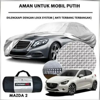 Cover Mobil Putih MAZDA 2 Waterproof / Sarung Mobil Putih Mazda2