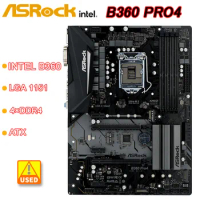 B360 Motherboard ASRock B360 Pro4 LGA 1151DDR4 64GB PCI-E 3.0 M.2 USB3.1HDMI ATX Supports 9th/8th Gen Intel Core i5-9400F cpu