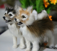 仿真動物模型 哈士奇 寵物狗 小狼狗 拍攝道具教科用品 皮毛玩具