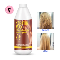 Hot Selling 1000ML Free Formalin DS MAX Brazilian Keratin Treatment Straighten and Repair Damaged Cruly Hair Cream Free Shipping