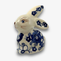 【SOLO 波蘭陶】Vena 波蘭陶 10CM 兔子擺飾 藍色愛情鳥系列 復活節必備