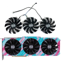 GA92S2U 1FY09215E12S 0.46A replace Fan RTX3080 for ZOTAC GeForce RTX 3090 3080 3070 3060 Ti X-GAMING Graphics card Cooling fan