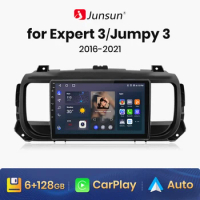 Junsun V1 Pro For Peugeot Expert 3 Citroen Jumpy 3 SpaceTourer 2016 - 2021 Car Radio CarPlay Android Auto GPS No 2 din 2din DVD