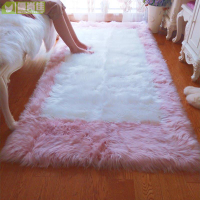 120 * 160CM 豪華蓬鬆地毯超柔軟的人造皮草地毯毛茸茸的地毯地板墊, 用於臥室客廳