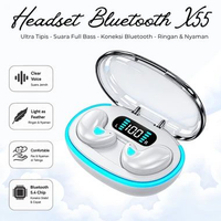 BARU - X55 TWS comfortable to sleep Bluetooth headset 5.49 Wireless Mini Earbuds earphone Wireless