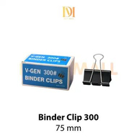 Binder Clip 300 Isi 6Pcs 75mm / Penjepit Kertas 300 Isi 6Pcs 75mm