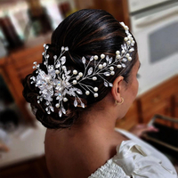 Wedding Hair Pieces for Brides Rhinestone Bridal Hair Comb Elegant Wedding Hair Accessories for Brid