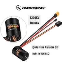 HobbyWing QuicRun Fusion SE Built in 40A ESC Waterproof Brushless Sensory Motor 1200kv / 1800kv for RC 1/10 RC Climbing Car