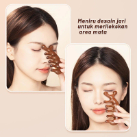 Sisir Pijat Meridian Kayu Cendana Sisir Pijat Lima Gigi Sisir Meridian Multifungsi Pengerukan Anti-s
