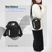New Balance 包包 Opp Core Shoulder Bag 男女款 黑 白 斜背包 側背包 小包 單肩包 LAB31005BK