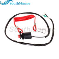 Boat Engine Emergency Kill Stop Switch 37830-91J00/01/02/03/04 for Suzuki / 5033404 for Evinrude Johnson OMC BRP 4HP 5HP 6HP