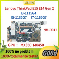 E15 E14 NM-D011,For Lenovo ThinkPad E15 E14 Gen 2 Laptop Motherboard.with i5-1135g7 and i7-1165g7 CPU.MX350 MX450 GPU