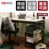 空間特工 120x60x75cm 層架雙向工作桌 免螺絲角鋼桌(加大書桌 製圖桌 電腦桌 角鋼桌)