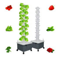Home Garden Vertical Hydroponic Tower 15Layers 45Holes Vegetable Planter Balcony Hydroponics System