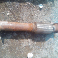 kenalpot fleksibel canter turbo original bagus